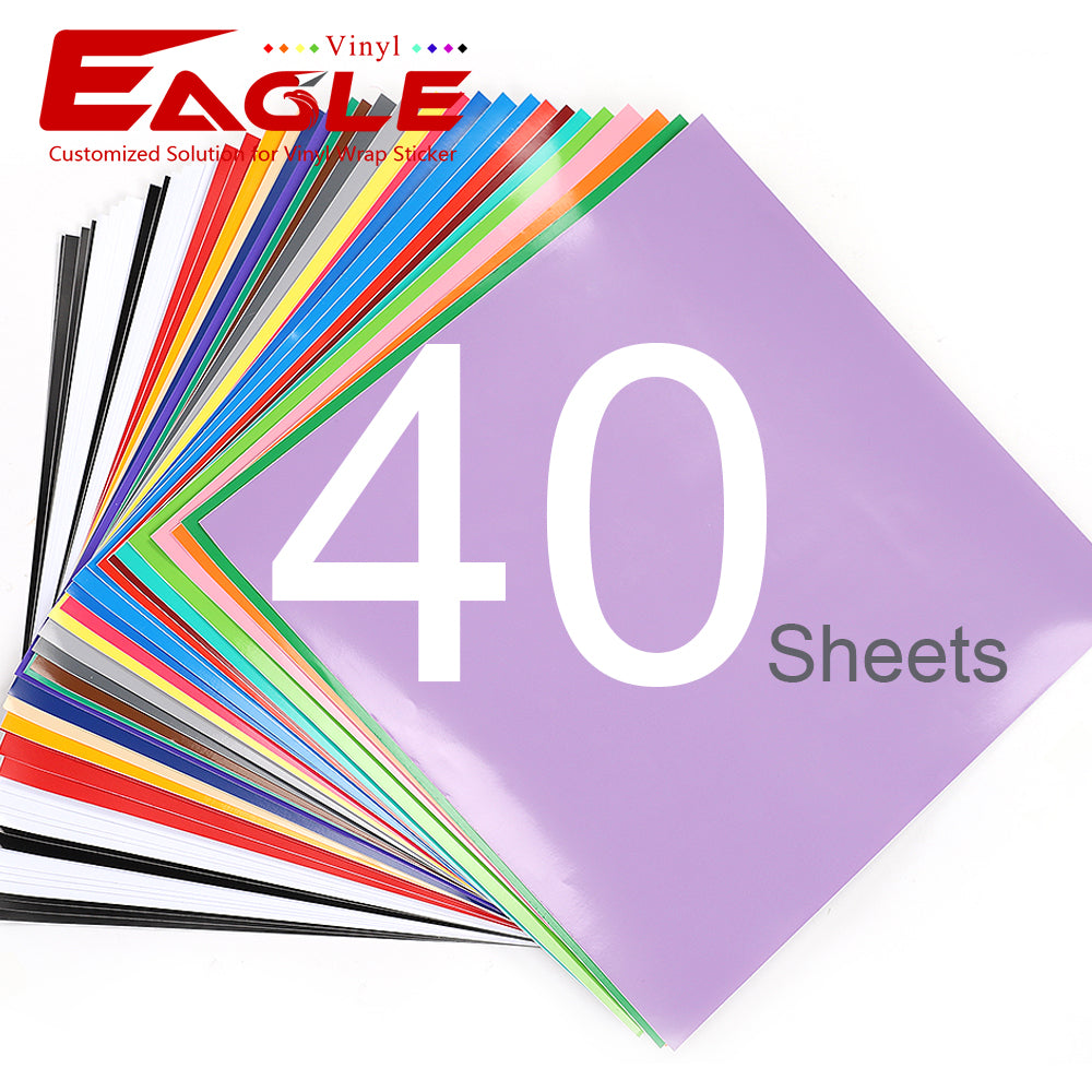 12 x 12 Adhesive Vinyl Sheets Assorted Colors 40pc – Legacy Crafts