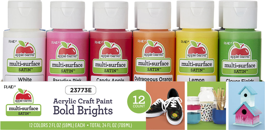  Apple Barrel Multi Surface Acrylic Paint, 2 oz, True Green 2 Fl  Oz